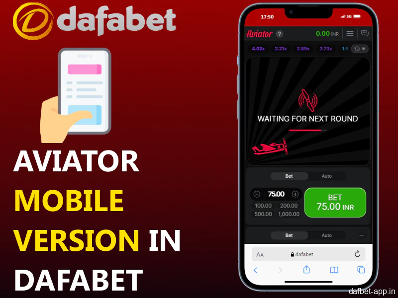 Play Aviator via the Dafabet mobile browser site