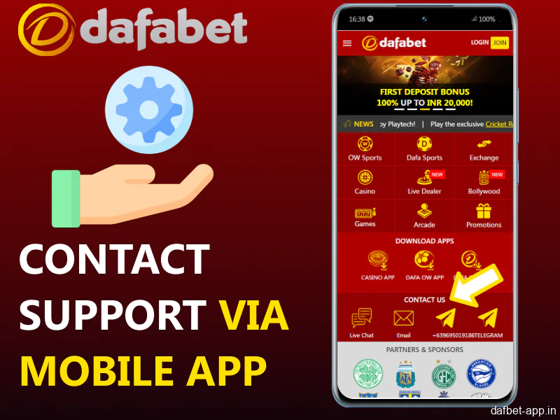Guide on contacting Dafabet app support