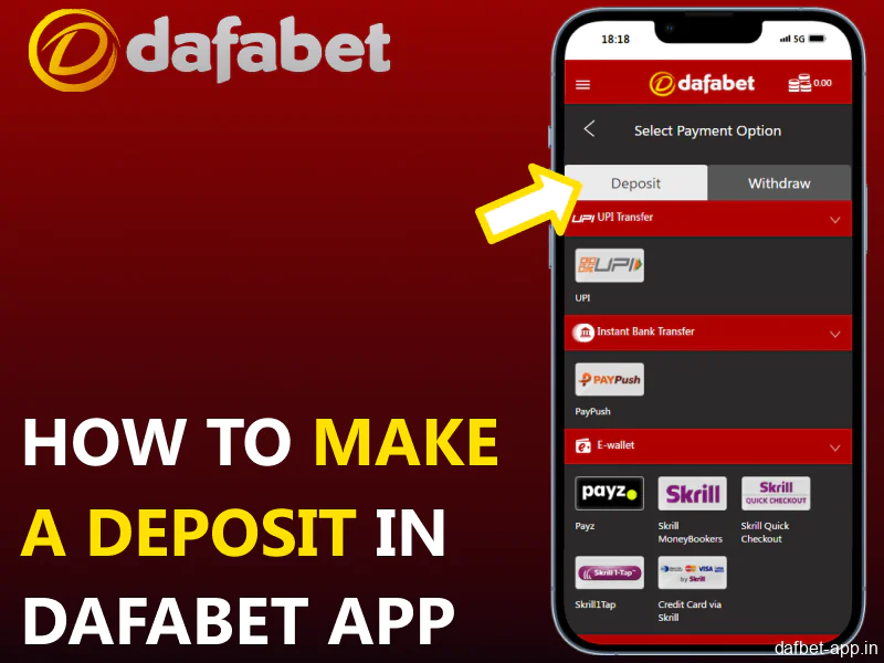 Step-by-Step Guide to Depositing Funds in the Dafabet App