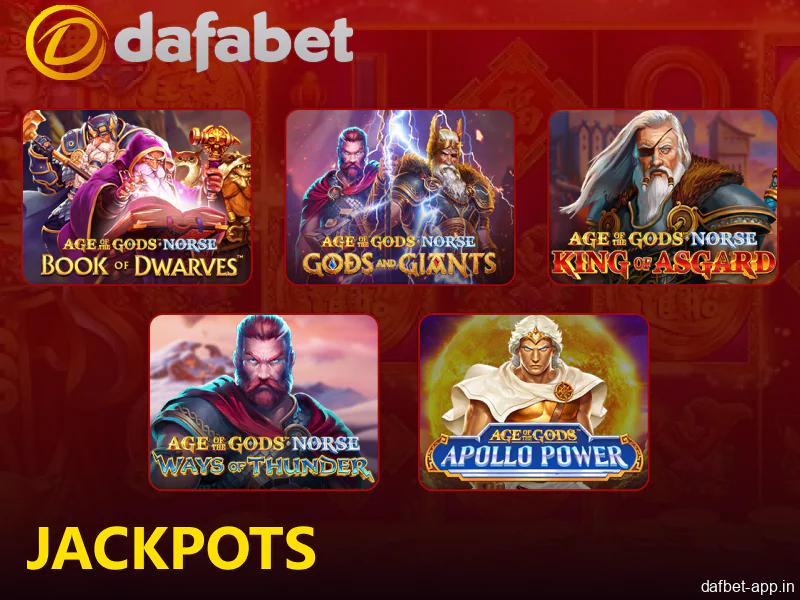 Jackpot Games Available via the Dafabet App