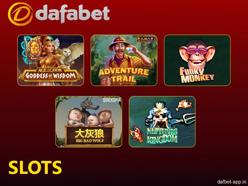 Slot gaming options for Indian players in the Dafabet app