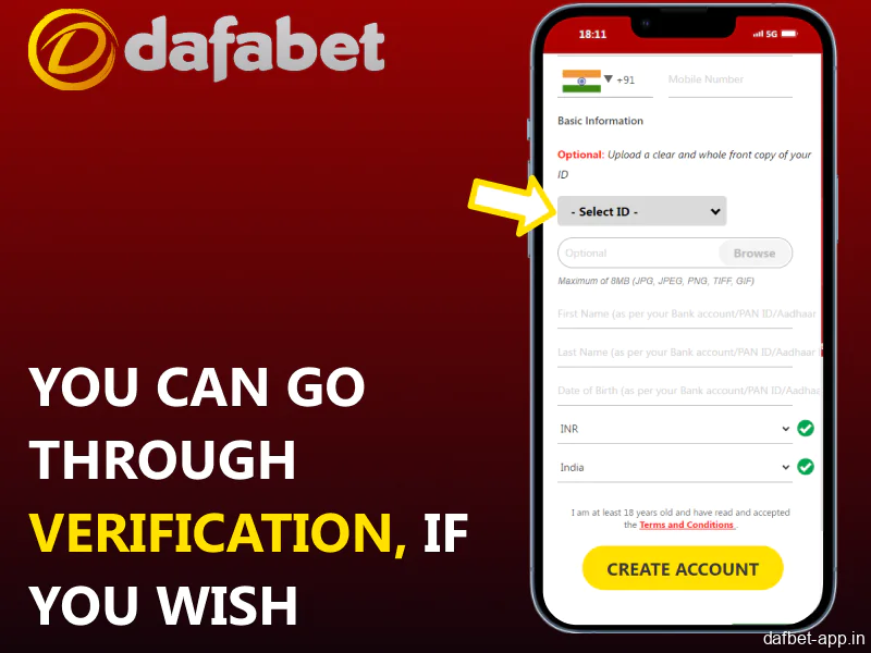 Optional identity verification during sign-up