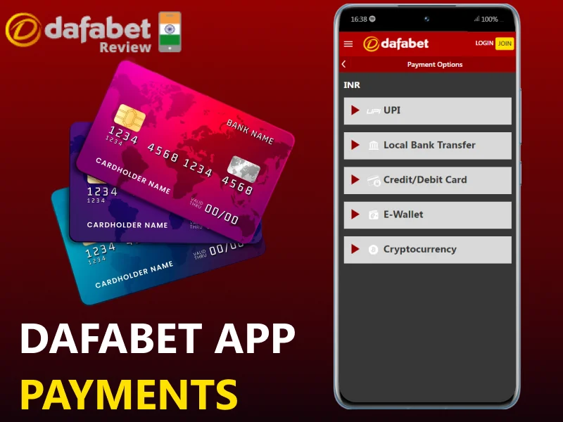 Overview of Payment Methods in the Dafabet India App